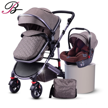 Nouvelle poussette de bébé 2019 3 en 1 pendant 0-3 ans Prams pour bébés avec panier amovible